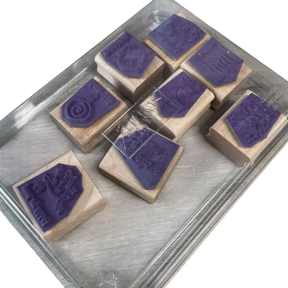 Rubber Stamps‎ Set Of 8 Very Punny For Crafting & Scrapbooking